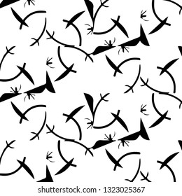 Abstract vector monochrome background. Halftone illustration pattern