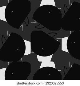 Abstract vector monochrome background. Halftone illustration pattern