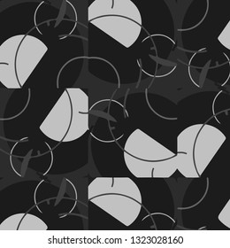 Abstract vector monochrome background. Halftone illustration pattern