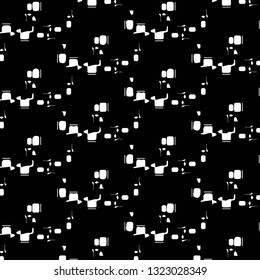 Abstract vector monochrome background. Halftone illustration pattern