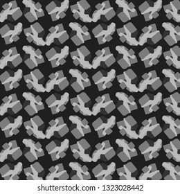 Abstract vector monochrome background. Halftone illustration pattern