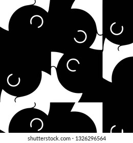 Abstract vector monochrome background. Halftone illustration pattern