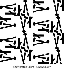 Abstract vector monochrome background. Halftone illustration pattern
