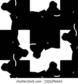 Abstract vector monochrome background. Halftone illustration pattern