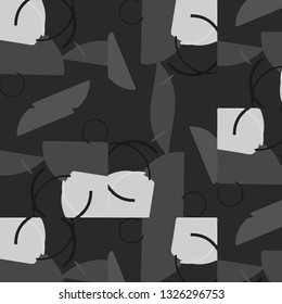 Abstract vector monochrome background. Halftone illustration pattern