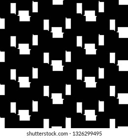 Abstract vector monochrome background. Halftone illustration pattern