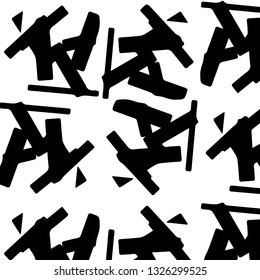 Abstract vector monochrome background. Halftone illustration pattern
