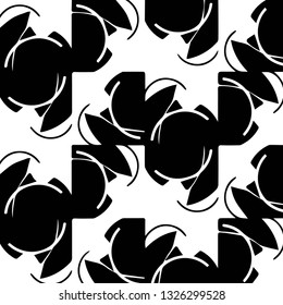 Abstract vector monochrome background. Halftone illustration pattern