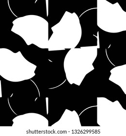 Abstract vector monochrome background. Halftone illustration pattern