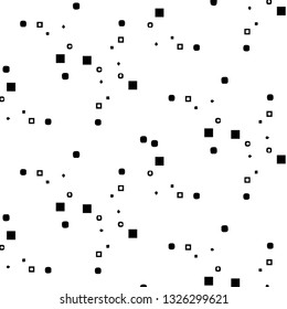 Abstract vector monochrome background. Halftone illustration pattern