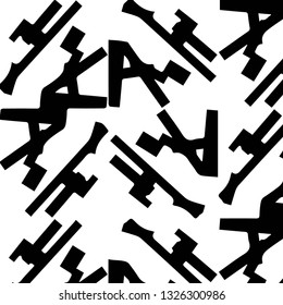 Abstract vector monochrome background. Halftone illustration pattern