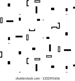Abstract vector monochrome background. Halftone illustration pattern