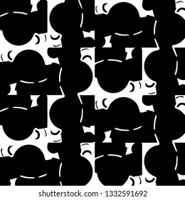 Abstract vector monochrome background. Halftone illustration pattern