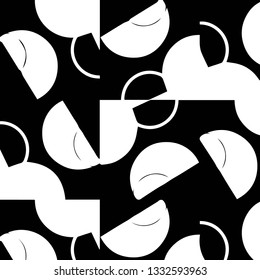 Abstract vector monochrome background. Halftone illustration pattern
