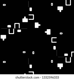 Abstract vector monochrome background. Halftone illustration pattern