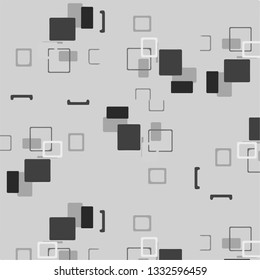 Abstract vector monochrome background. Halftone illustration pattern