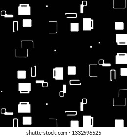 Abstract vector monochrome background. Halftone illustration pattern