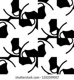 Abstract vector monochrome background. Halftone illustration pattern
