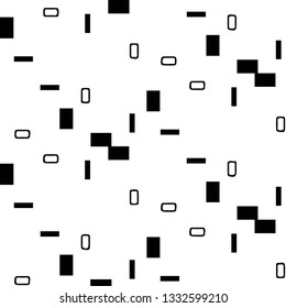 Abstract vector monochrome background. Halftone illustration pattern
