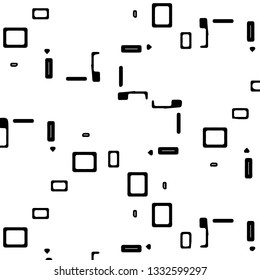 Abstract vector monochrome background. Halftone illustration pattern