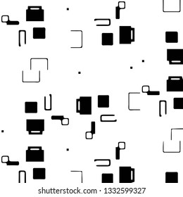 Abstract vector monochrome background. Halftone illustration pattern