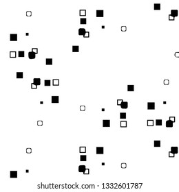 Abstract vector monochrome background. Halftone illustration pattern
