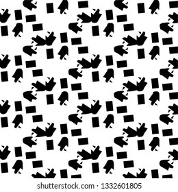 Abstract vector monochrome background. Halftone illustration pattern