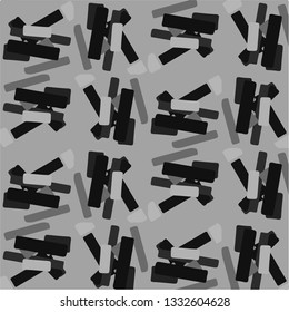 Abstract vector monochrome background. Halftone illustration pattern