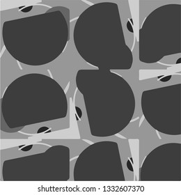 Abstract vector monochrome background. Halftone illustration pattern