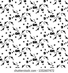 Abstract vector monochrome background. Halftone illustration pattern