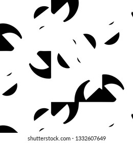 Abstract vector monochrome background. Halftone illustration pattern