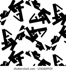 Abstract vector monochrome background. Halftone illustration pattern
