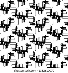 Abstract vector monochrome background. Halftone illustration pattern