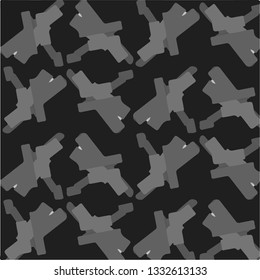 Abstract vector monochrome background. Halftone illustration pattern