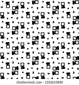 Abstract vector monochrome background. Halftone illustration pattern
