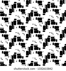 Abstract vector monochrome background. Halftone illustration pattern