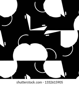 Abstract vector monochrome background. Halftone illustration pattern