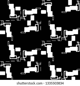 Abstract vector monochrome background. Halftone illustration pattern