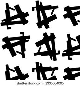 Abstract vector monochrome background. Halftone illustration pattern