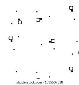 Abstract vector monochrome background. Halftone illustration pattern