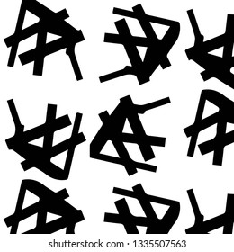 Abstract vector monochrome background. Halftone illustration pattern
