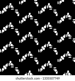 Abstract vector monochrome background. Halftone illustration pattern