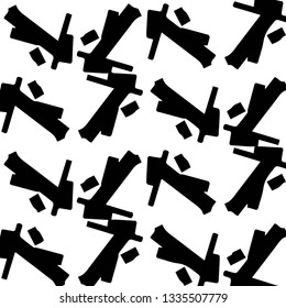 Abstract vector monochrome background. Halftone illustration pattern