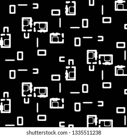 Abstract vector monochrome background. Halftone illustration pattern