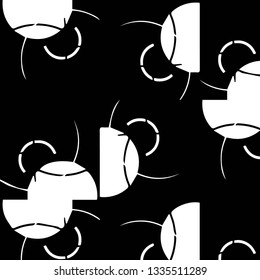 Abstract vector monochrome background. Halftone illustration pattern
