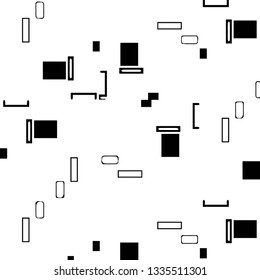 Abstract vector monochrome background. Halftone illustration pattern