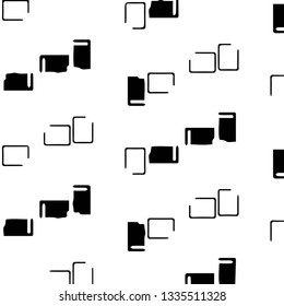 Abstract vector monochrome background. Halftone illustration pattern