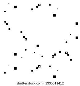 Abstract vector monochrome background. Halftone illustration pattern