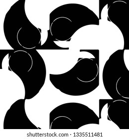 Abstract vector monochrome background. Halftone illustration pattern