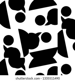Abstract vector monochrome background. Halftone illustration pattern